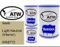 Preview: Saab, Light Neutral (Interior), WA9772: 500ml Lackdose + 500ml Klarlack + 250ml Härter - Set, von ATW Autoteile West.